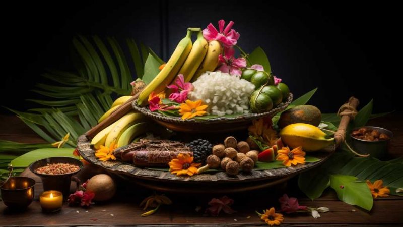 Divine Offerings Foods Presented to Hindu Deities