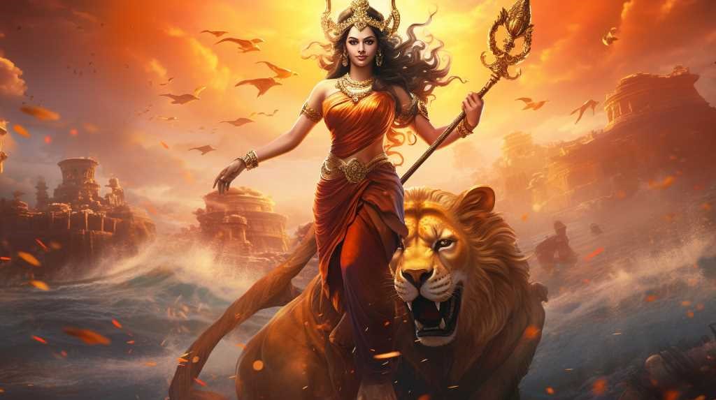 The Warrior Goddess Durga and Her Place in Hindu Worship