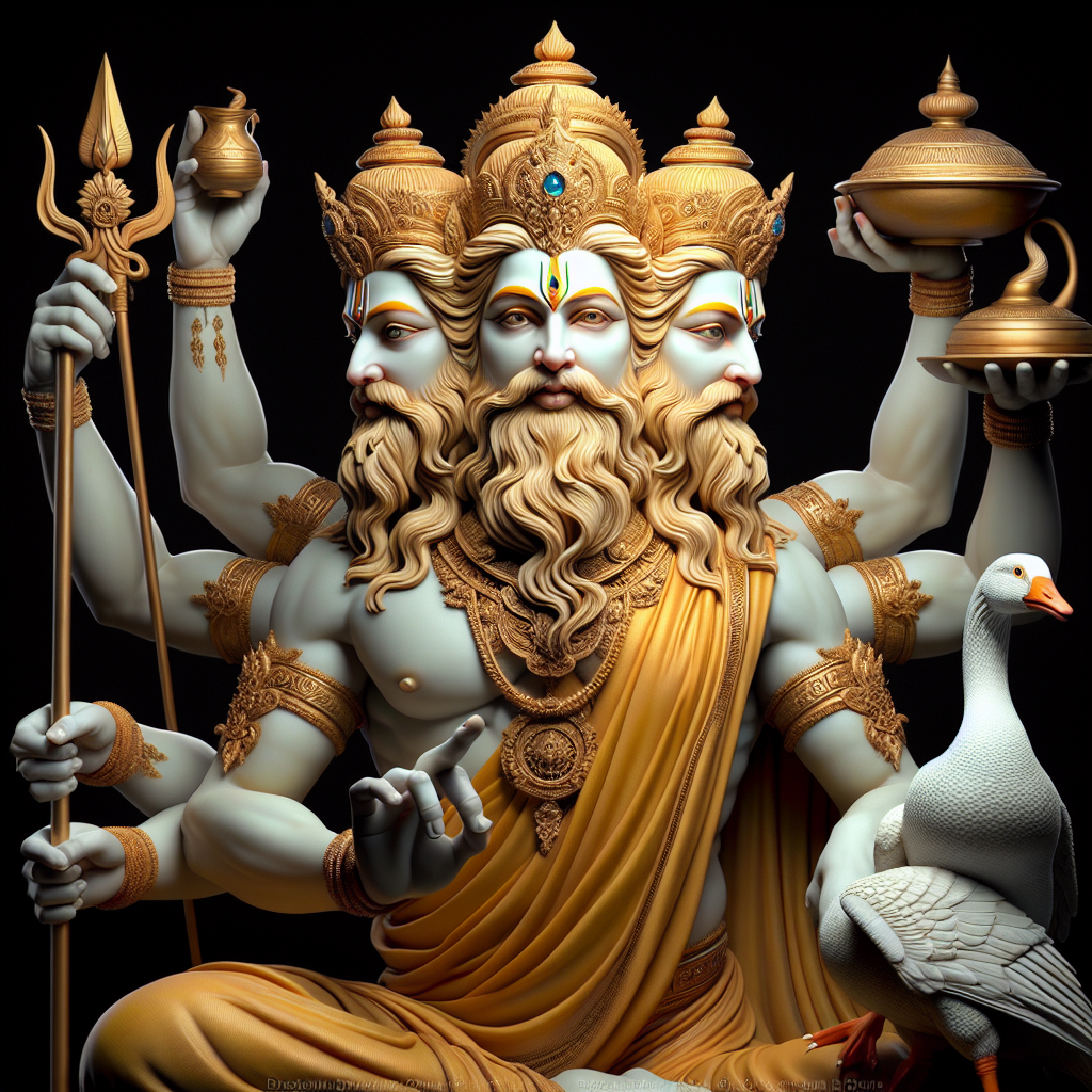 Brahma: The Creator God in the Hindu Trimurti