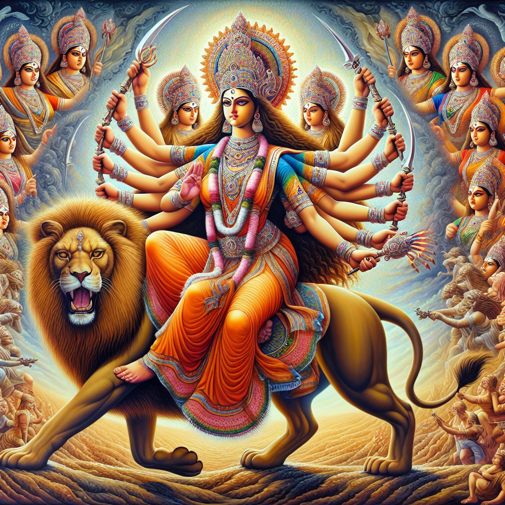 Jagaddhatri The Protector of the World, A Form of Durga